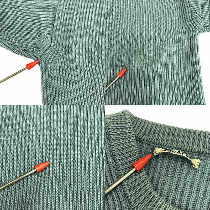 AURALEE / オーラリー SUPER FINE WOOL RIB KNIT BIG P ニット