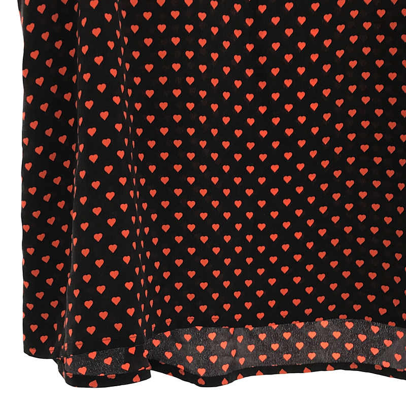 EQUIPMENT / エキップモン ハート ドット ノースリーブ シャツ ブラウス