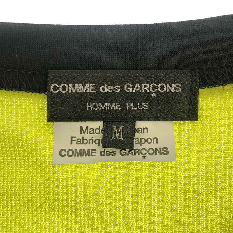COMME des GARCONS HOMME PLUS / コムデギャルソンオムプリュス ポリエステル パネル クルーネックTシャツ
