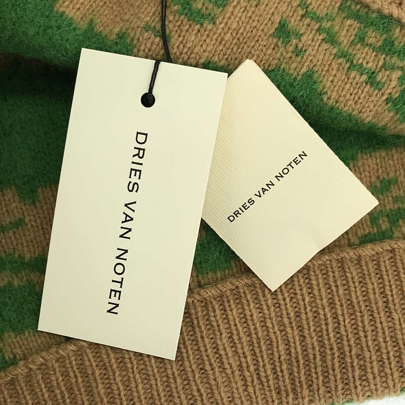 DRIES VAN NOTEN / ドリスヴァンノッテン ジャガード ウールニット ロングスカート