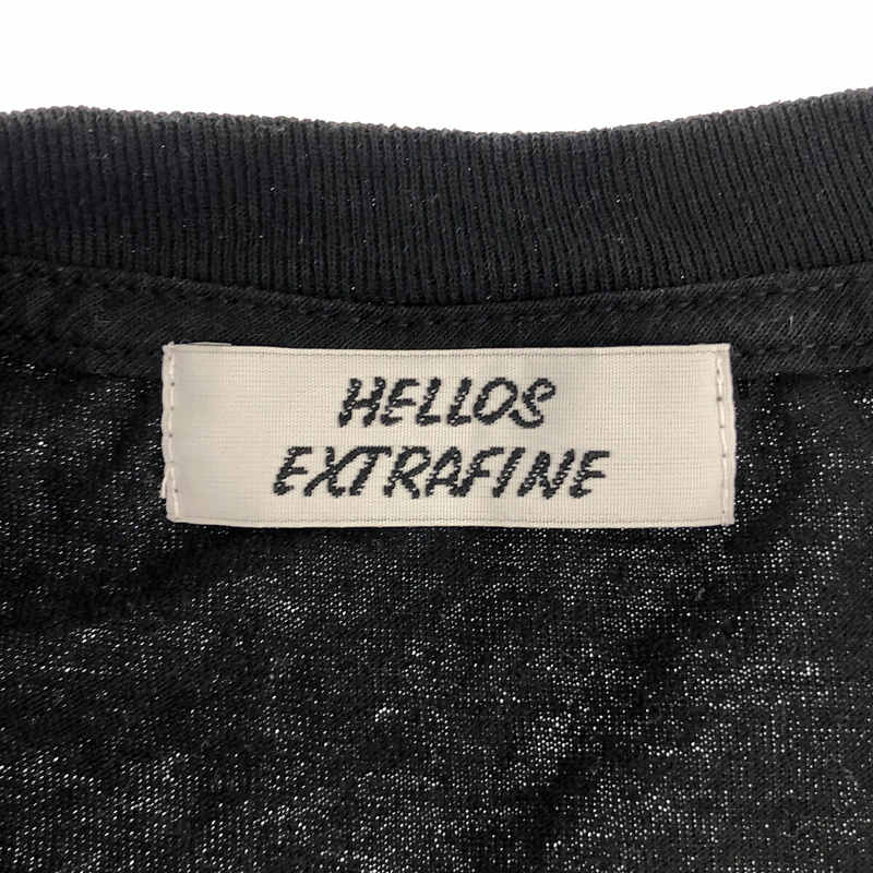 HELLOS EXTRAFINE / ハローズエクストラファイン バックプリント クルーネック Tシャツ