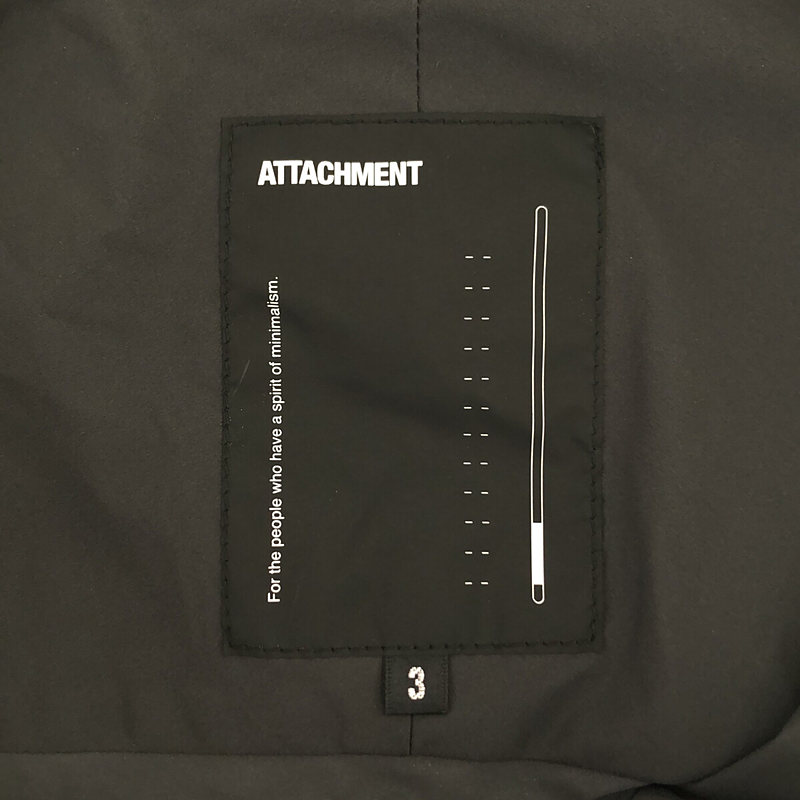 ATTACHMENT / アタッチメント ノイズコーティングストレッチタフタ ZIP UPブルゾン