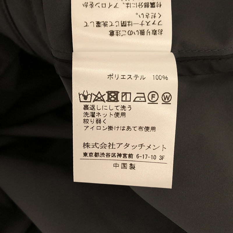 ATTACHMENT / アタッチメント ノイズコーティングストレッチタフタ ZIP UPブルゾン