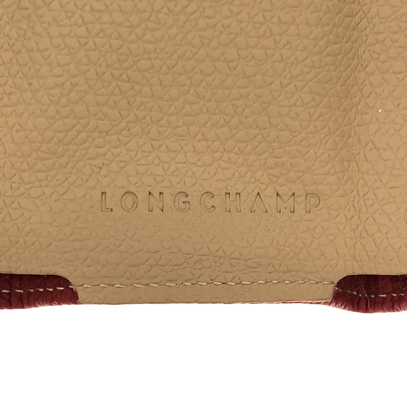 Longchamp / ロンシャン レザー コンパクト ミニウォレット 財布
