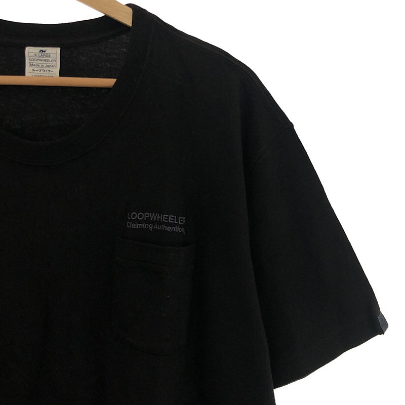 LOOPWHEELER / ループウィラー × LOWERCASE ローワーケース別注 ロゴ刺繍 ポケット Tシャツ