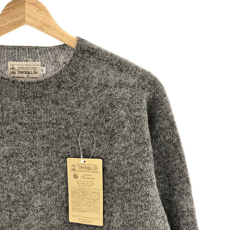 INVERALLAN / インバーアラン Crew Neck Saddle Shoulder Sweater / クルーネックサドルショルダーセーター ニット