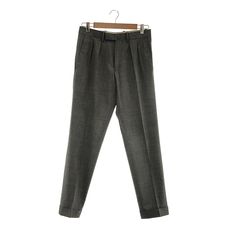 【極美品】GERMANO×BEAMSF テーパード ウール スラックス パンツ 極美品】GERMANO×BEAMSF テーパード ウール スラックス パンツ