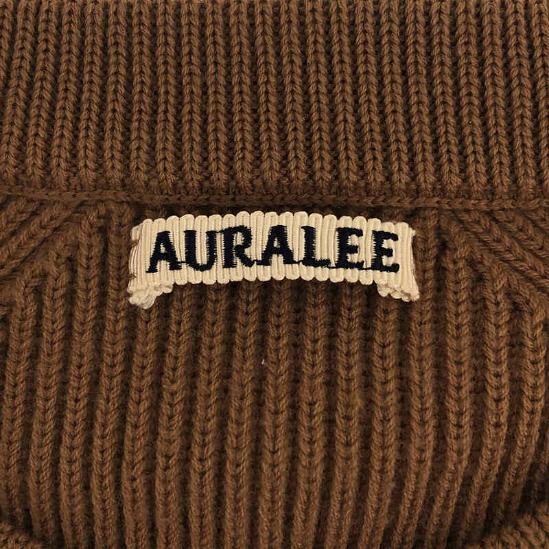 AURALEE / オーラリー SUPER FINE WOOL RIB KNIT RAGLAN PULLOVER ウール リブニット