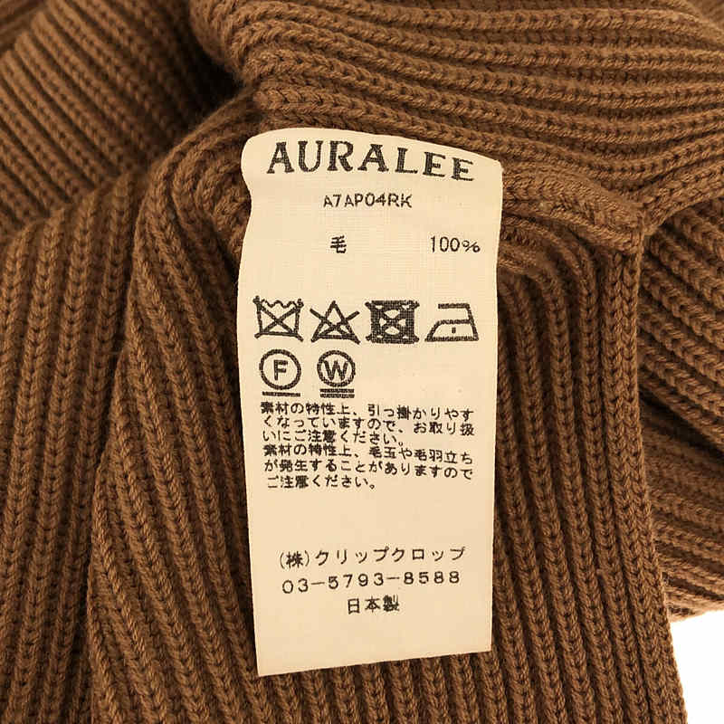 AURALEE / オーラリー SUPER FINE WOOL RIB KNIT RAGLAN PULLOVER ウール リブニット