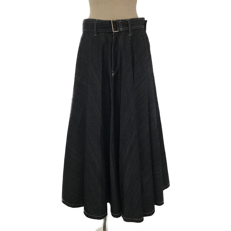 super flare denim skirt / スーパーフレアデニムスカート