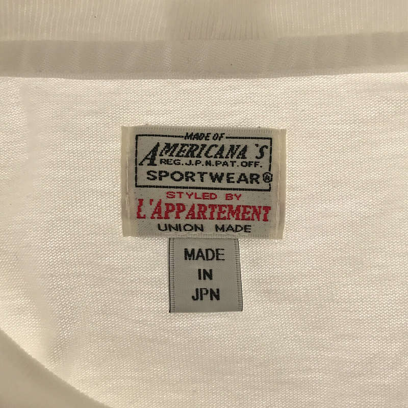 L'Appartement / アパルトモン Americana プリント ５分袖Tシャツ