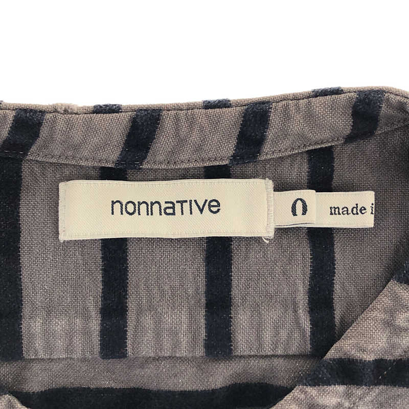 nonnative / ノンネイティブ ボーダー トラベラーシャツ