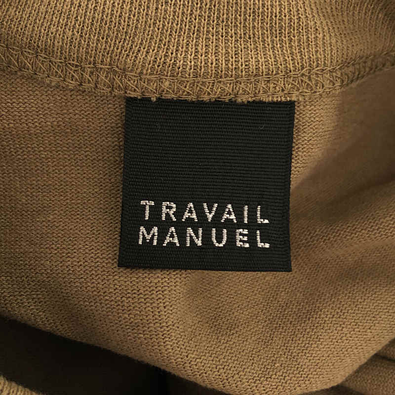 TRAVAIL MANUEL / トラバイユマニュアル 天竺 五分袖 Tシャツ