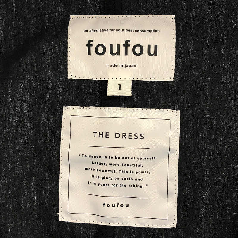 foufou / フーフー THE DRESS #01 rendezvous shirts one piece シャツワンピース