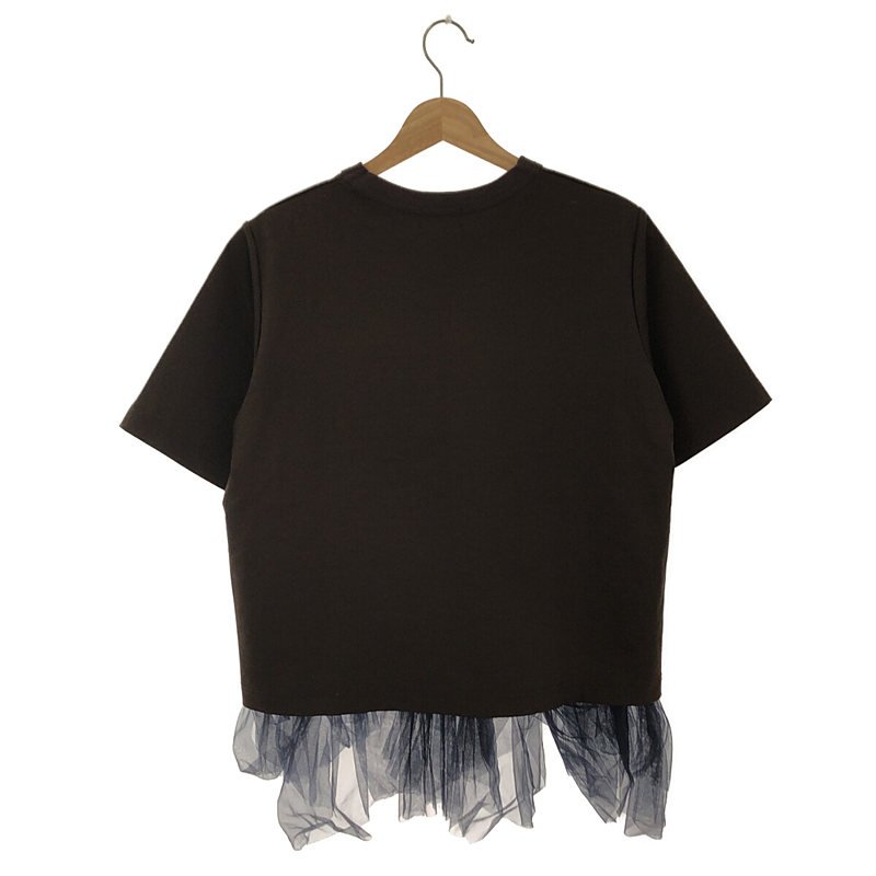 kolor / カラー チュールフリル ストレッチ Tシャツ