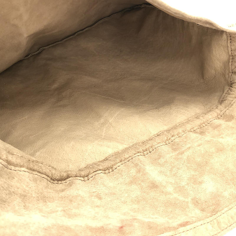 Hender scheme / エンダースキーマ RED CROSS BAG BIG レザー 巾着 ショルダーバッグ