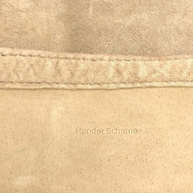 Hender scheme / エンダースキーマ RED CROSS BAG BIG レザー 巾着 ショルダーバッグ