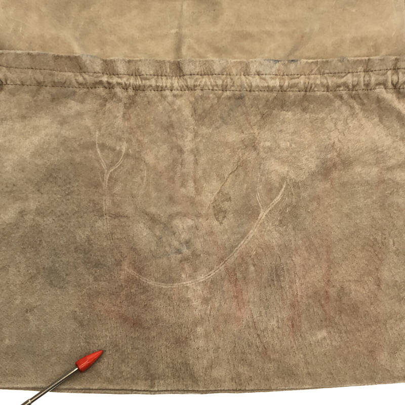 Hender scheme / エンダースキーマ RED CROSS BAG BIG レザー 巾着 ショルダーバッグ