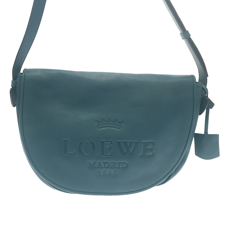 LOEWE / ロエベ ヘリテージ サッチェル レザー ショルダーバッグ