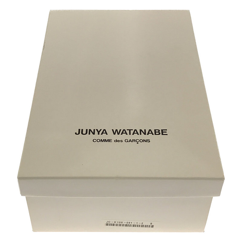 JUNYA WATANABE COMME des GARCONS / ジュンヤワタナベ レザー レースアップ スクエアトゥ フラット サンダル