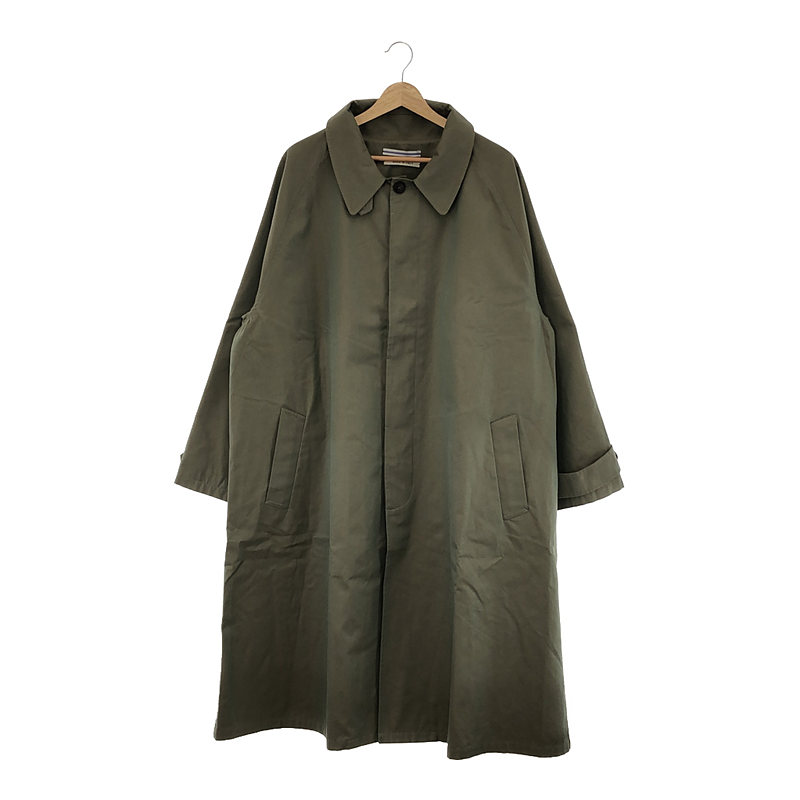 OVERSIZED TRENCH WITH LEATHER PATCH トレンチコート