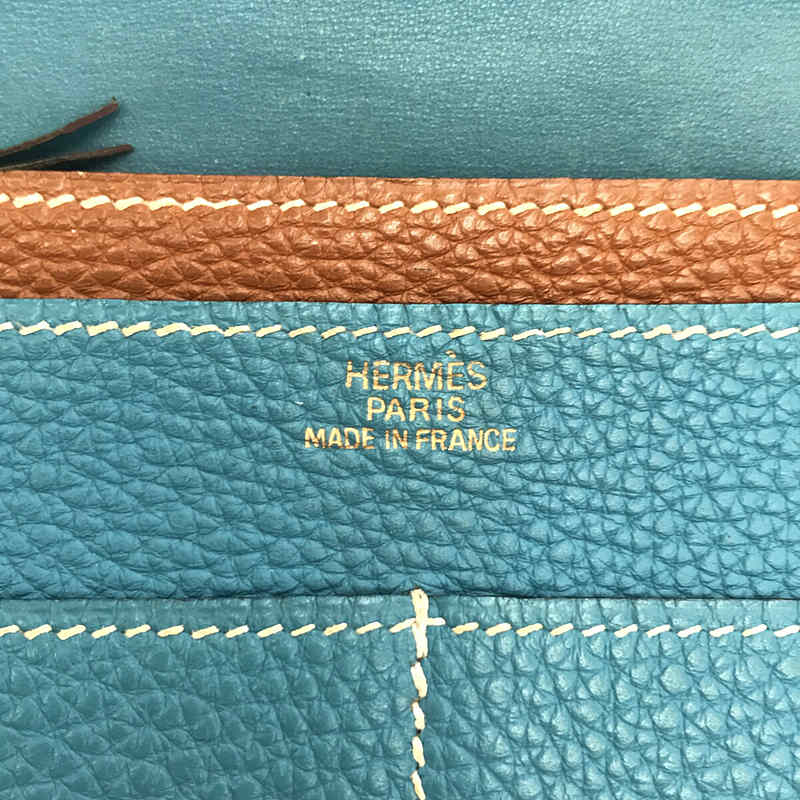 HERMES / エルメス ドゴンGM 刻印□I コインケース付き ロングウォレット