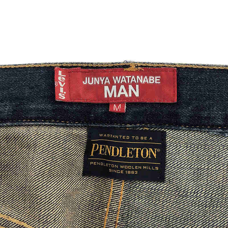 JUNYA WATANABE MAN / ジュンヤワタナベマン × PENDLETON × Levi's 503 デニムパンツ パッチワークデニムパンツ