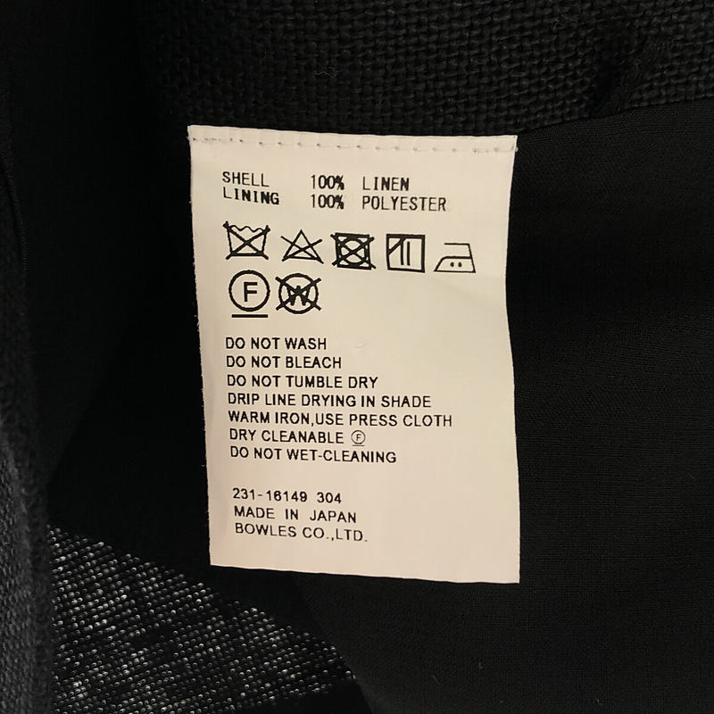 HYKE / ハイク linen long vest リネンロングベスト