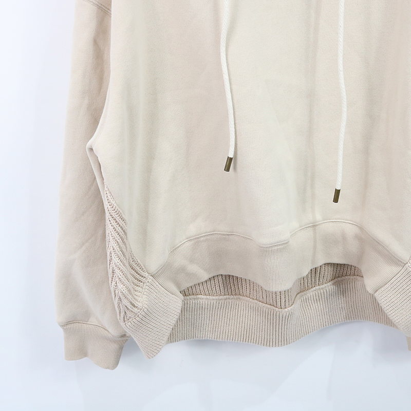 OUD / ウード ニット切り替えパーカー