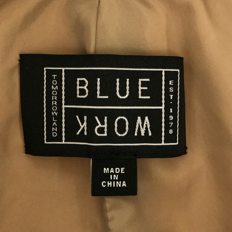 Tomorrowland BLUE WORK / トゥモローランド ブルーワーク ポリナイロン 製品洗い ステンカラーコート
