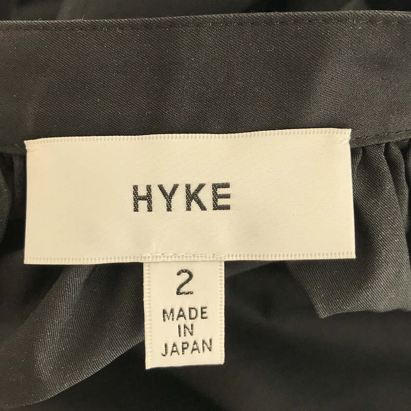 HYKE / ハイク T/C GATHERED SHIRT ギャザーシャツ