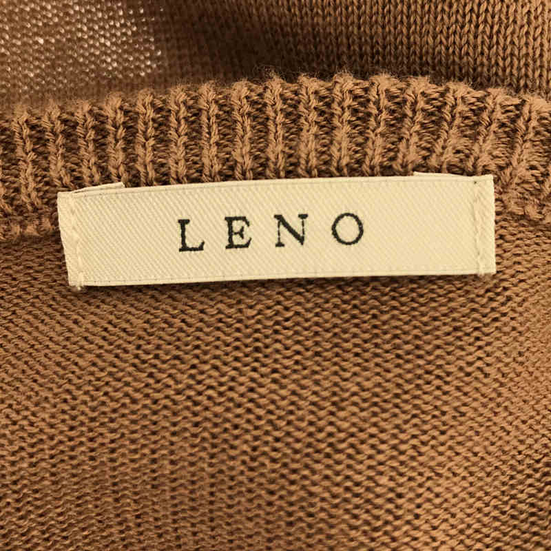 LENO&Co. / リノ CREW NECK CARDIGAN コットン クールネック カーディガン