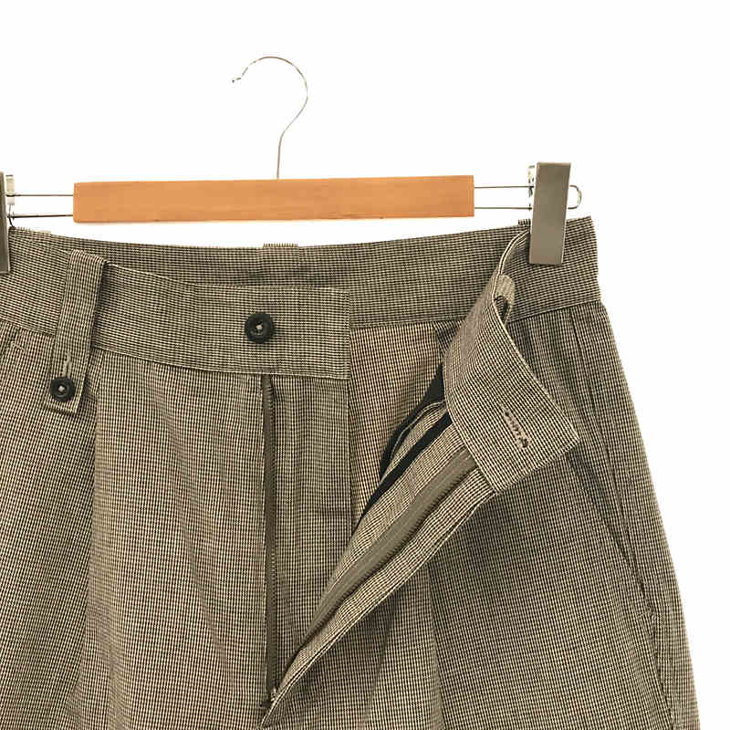 MHL. / エムエイチエル マーガレットハウエル CHEF CHECK COTTON LINEN コットンリネン シェフパンツ