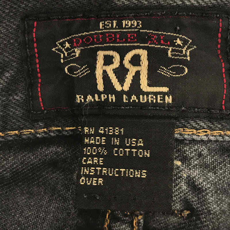 RRL / ダブルアールエル USA製 VINTAGE加工 ブラックデニムパンツ