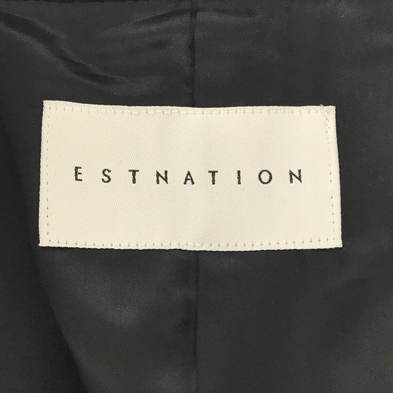 ESTNATION / エストネーション カシミヤ混紡 メルトンPコート