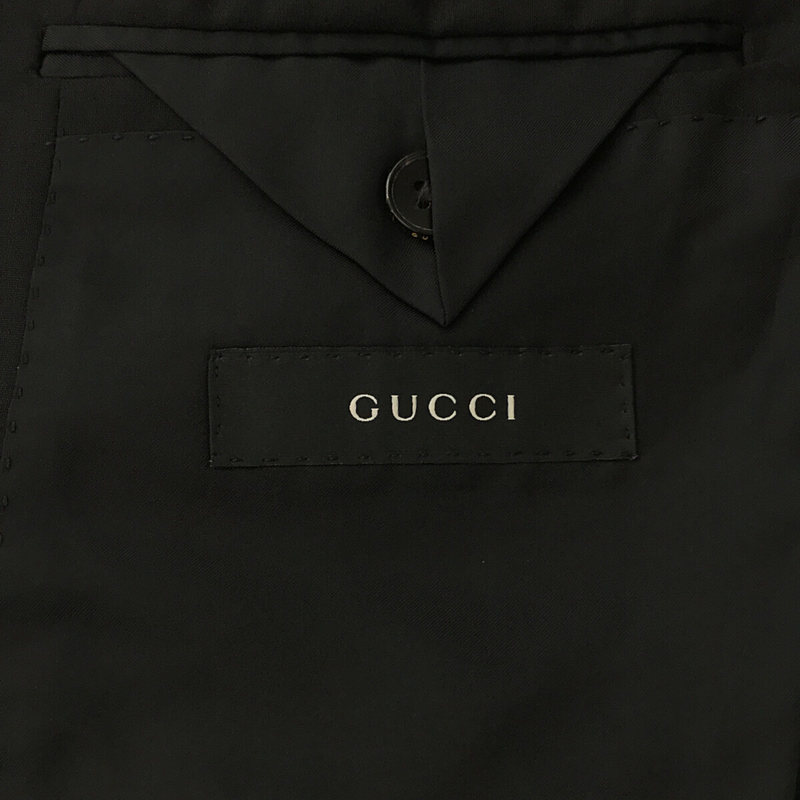 GUCCI / グッチ ウール ピークドラペルセットアップスーツ