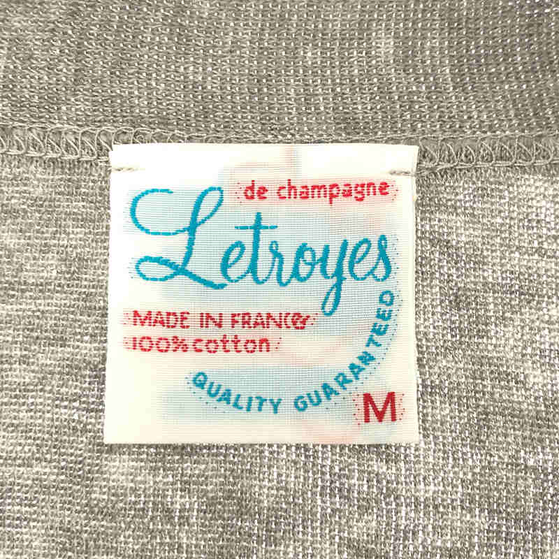 Letroyes / ルトロワ ハイゲージコットン 半袖カーディガン