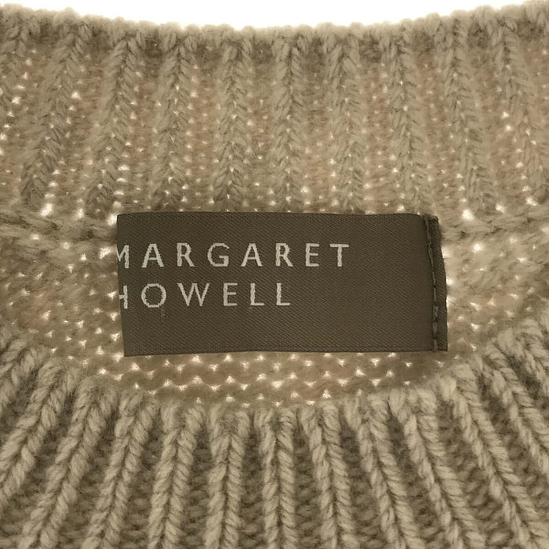 CABLE KNIT シルクカシミヤ混ケーブルニットMARGARET HOWELL / マーガレットハウエル