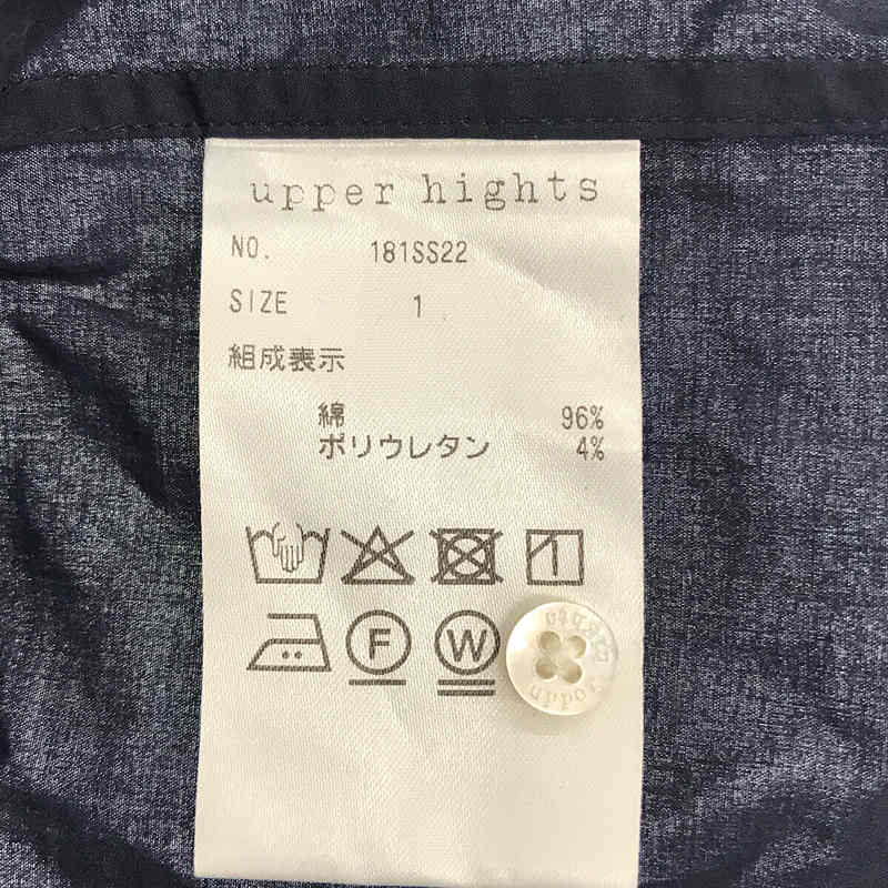 upper hights / アッパーハイツ ボタンスリーブ シャツブラウス