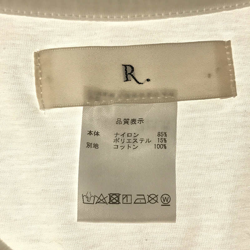 H.P.FRANCE / アッシュペーフランス R. / レースコンビ Tシャツ