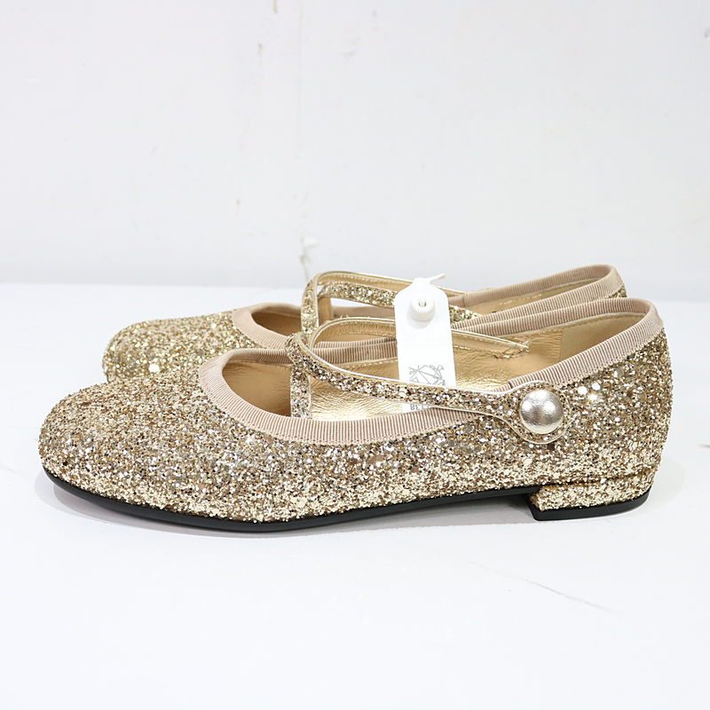 miu miu / ミュウミュウ glitter ballet flats グリッターファブリック バレリーナシューズ