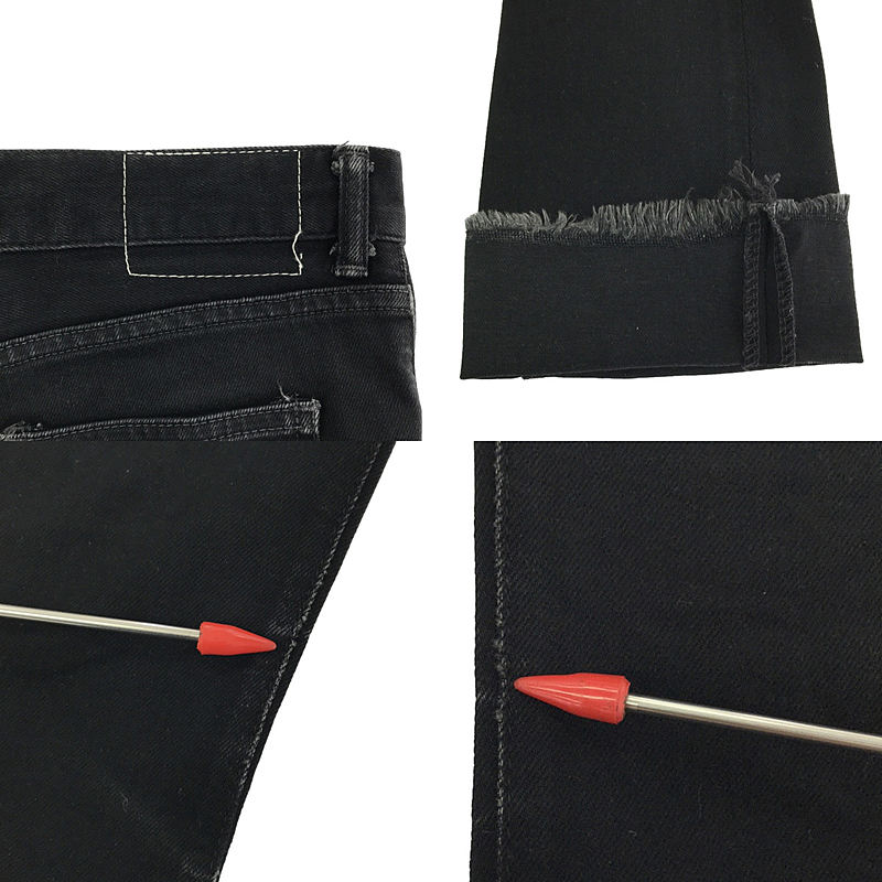 jonnlynx / ジョンリンクス カットオフ ストレッチ デニムパンツ