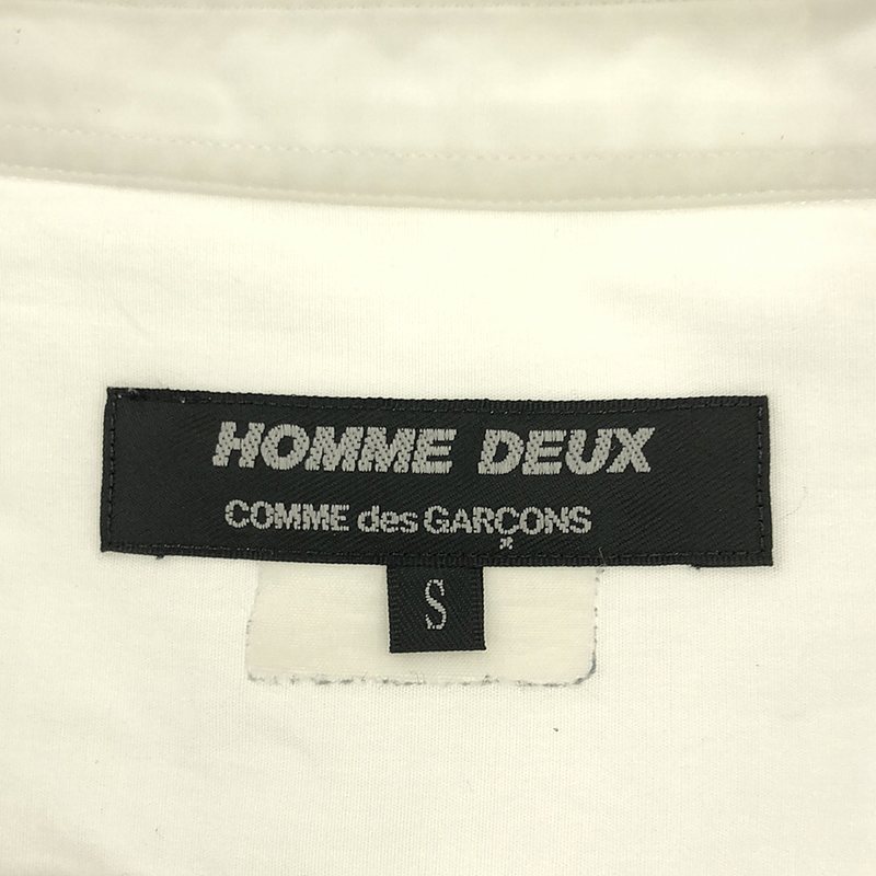 COMME des GARCONS HOMME DEUX / コムデギャルソンオムドゥ コットン サークルパッチ レギュラーカラー シャツ