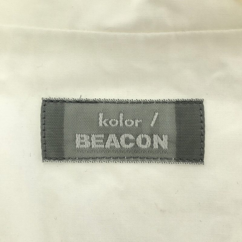 kolor BEACON / カラービーコン パッチワーク タイプライター コーティング 半袖シャツ