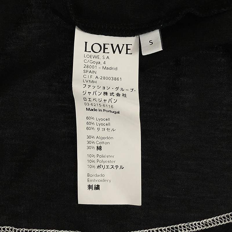 LOEWE / ロエベ リヨセル アナグラム クルーネック Tシャツ カットソー