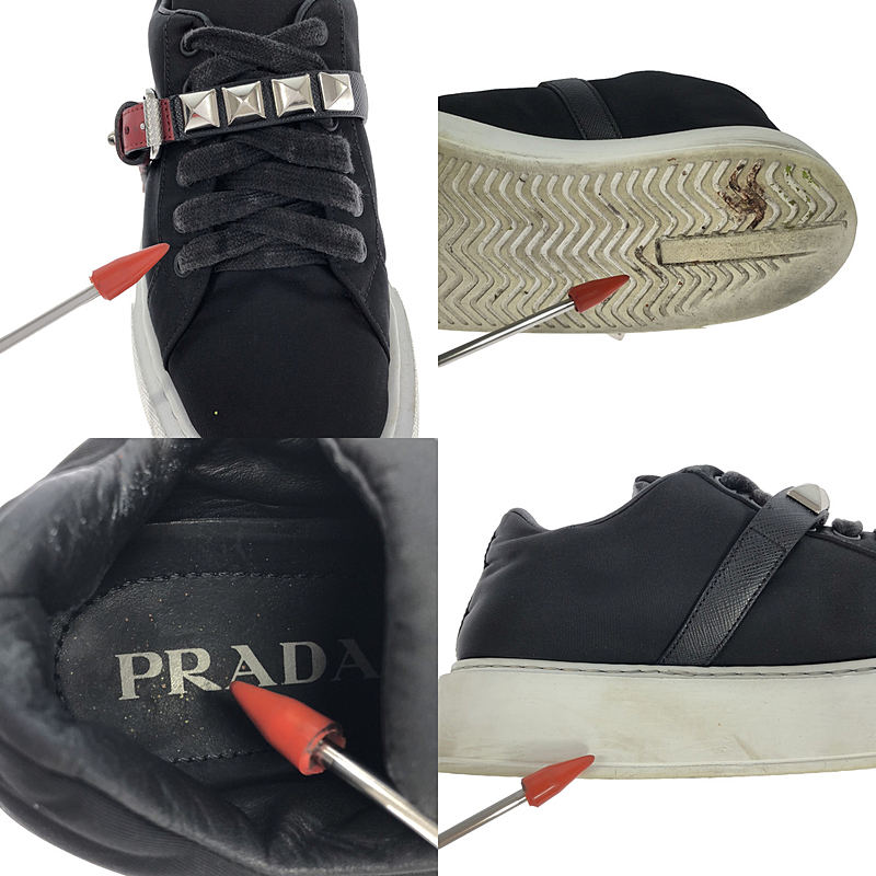 PRADA / プラダ STUDDED BUCKLE ボリュームソールスニーカー