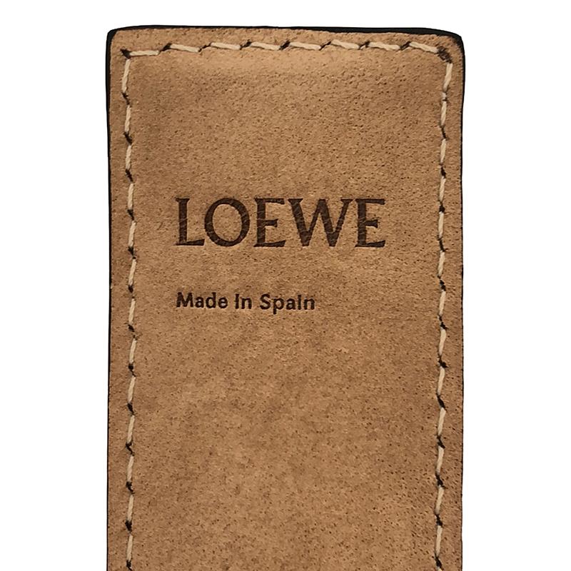 LOEWE / ロエベ アナグラムロゴ レザー スラップ ブレスレット スモール