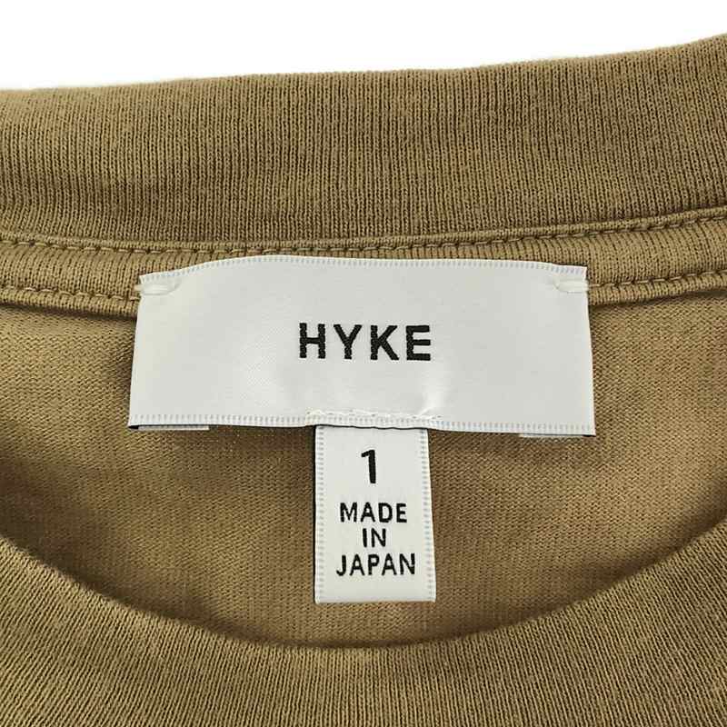 HYKE / ハイク コットン サイドスリット カットソー ワンピース