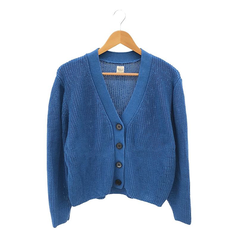 Mercerized Cotton Cardigan マーセライズ コットン ニット カーディガン