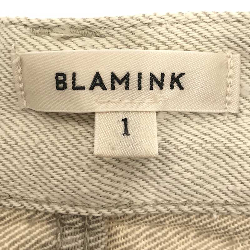 BLAMINK / ブラミンク コットン ネップ 5P ワイド デニムパンツ